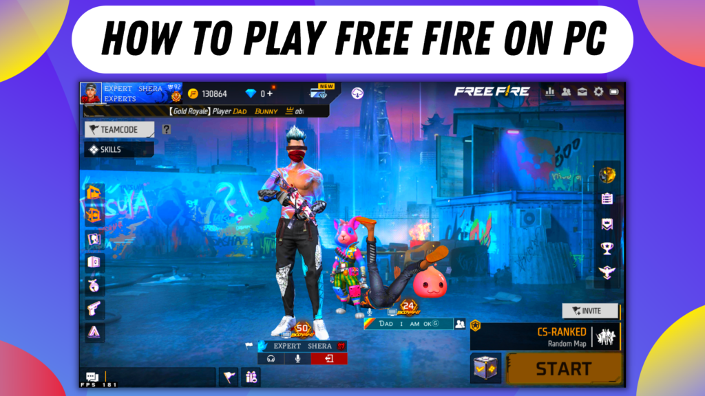 how to play free fire on pc